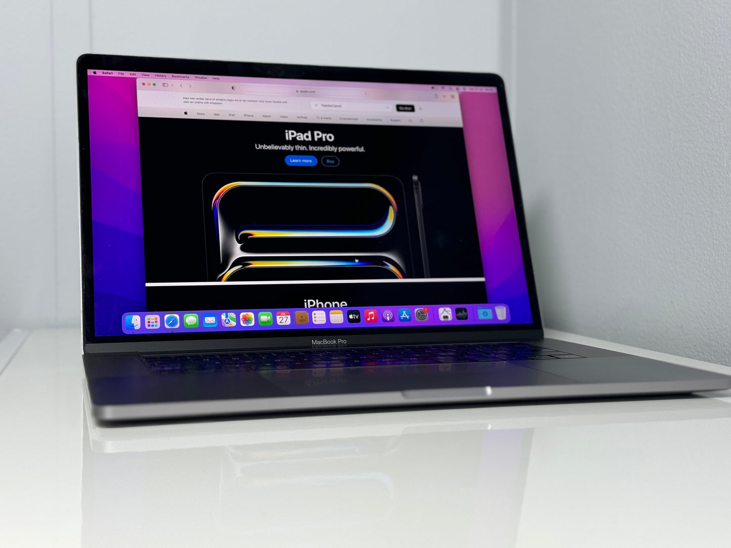 Macbook Pro 15,4" 4k Retina | Touch Bar | intel Core i7 | 512 Gb SSD | 16Gb RAM | Spacegrey (a1990)
