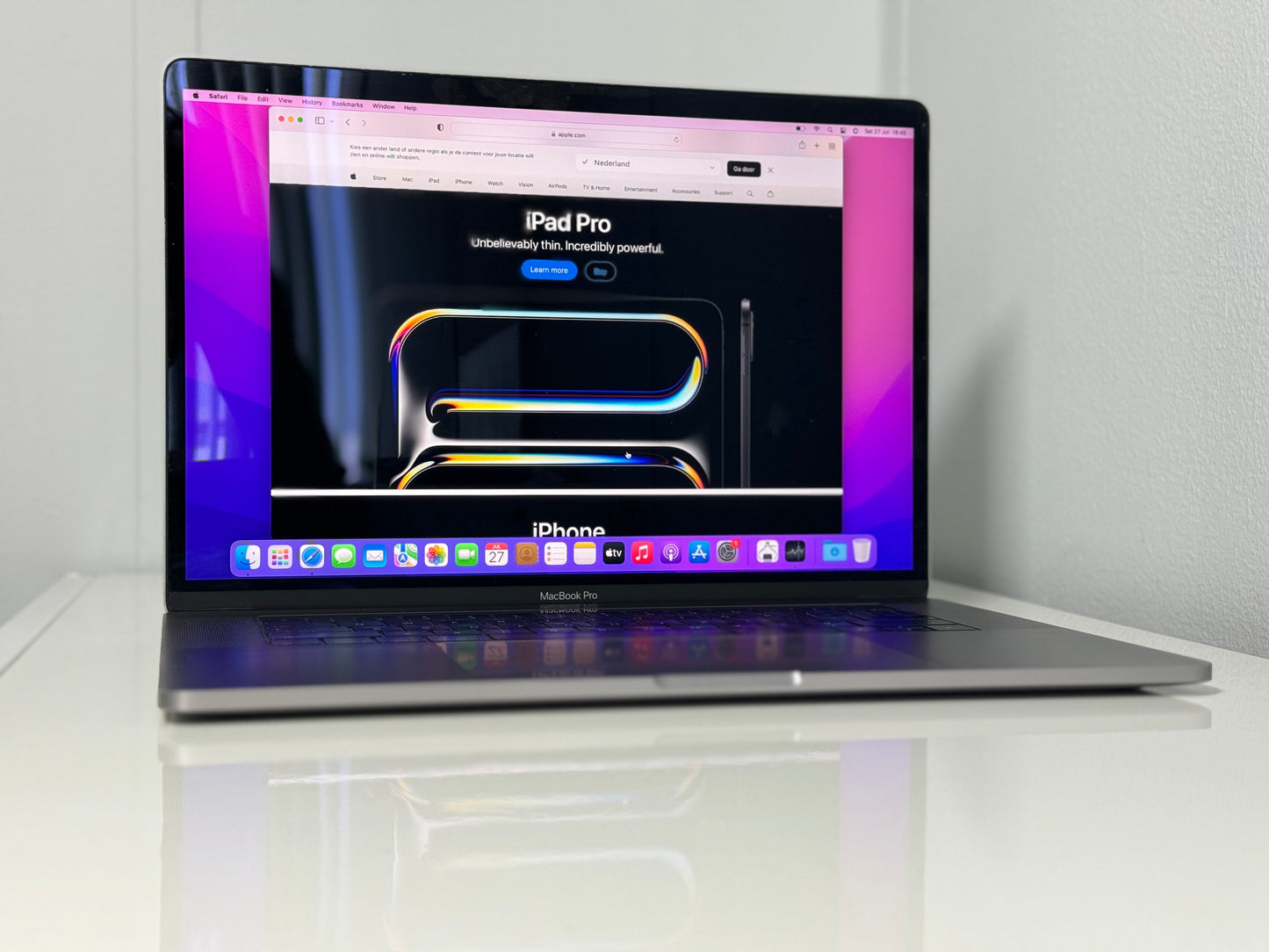 Macbook Pro 15,4" 4k Retina | Touch Bar | intel Core i7 | 512 Gb SSD | 16Gb RAM | Spacegrey (a1990)